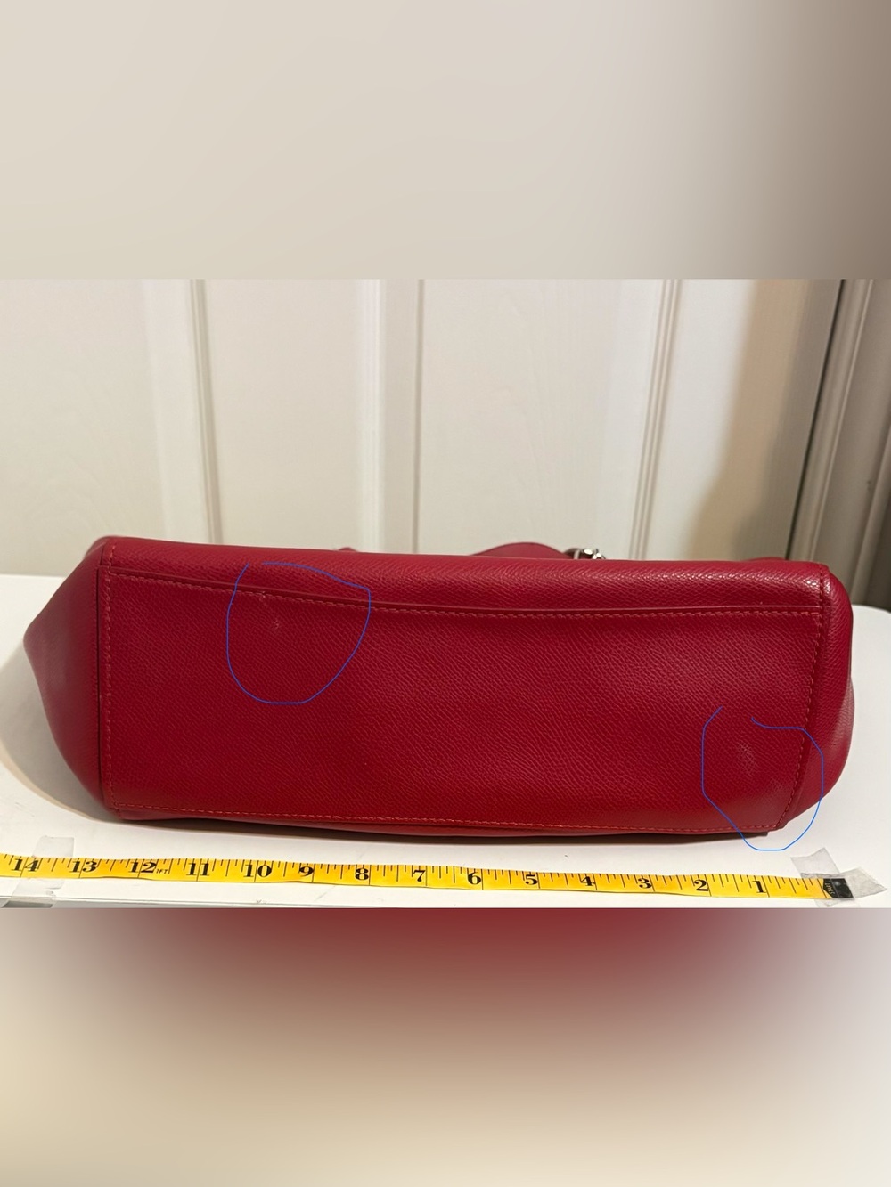 COACH, Red Leather Turnlock Tote with Tag - Picture 12 of 13